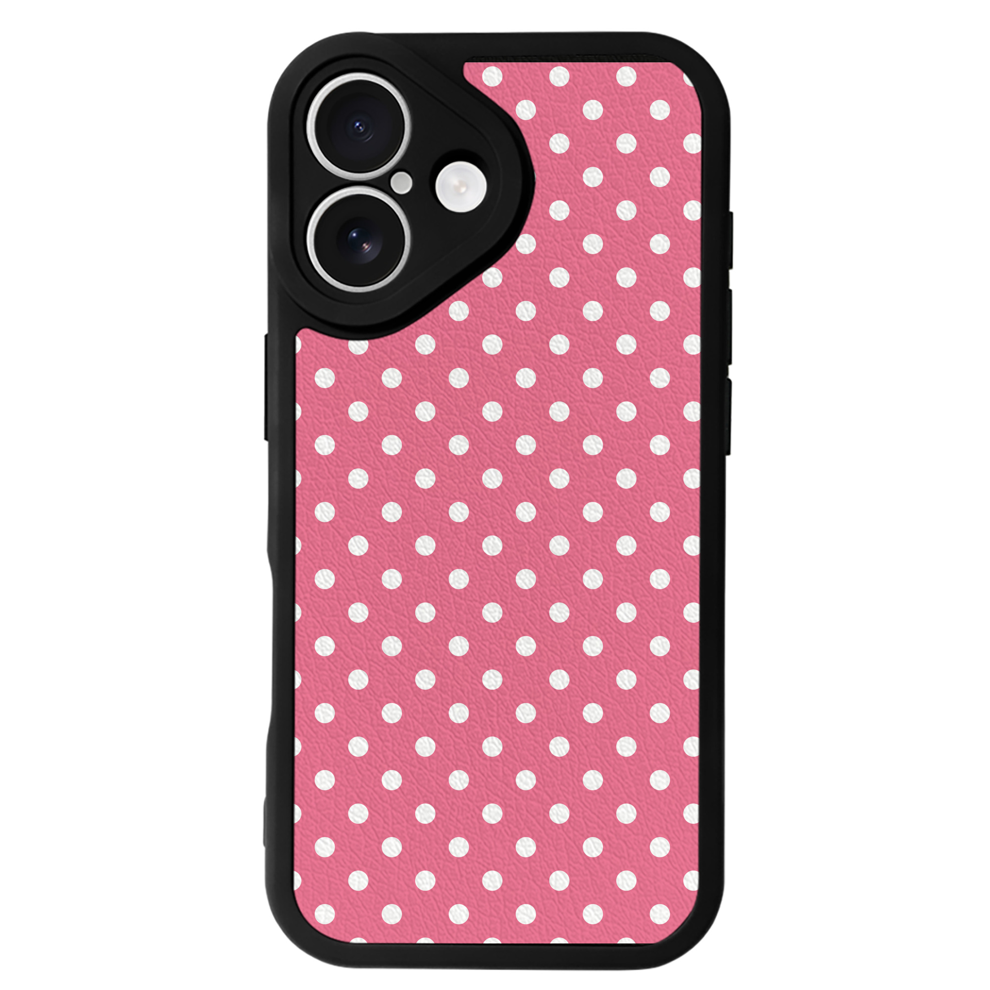 （画像用） Hello Kitty ハローキティ 【iPhone 16シリーズ対応】シリコンスマホケース（レザー調） 材質：シリコン